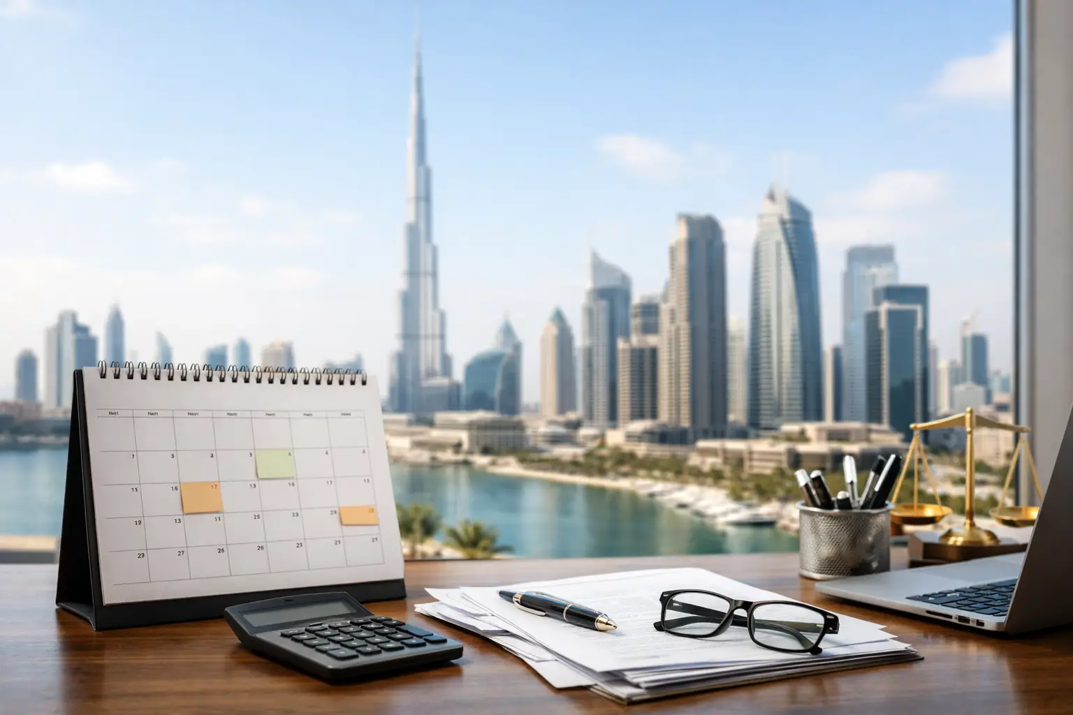Calendrier obligations fiscales société Dubaï